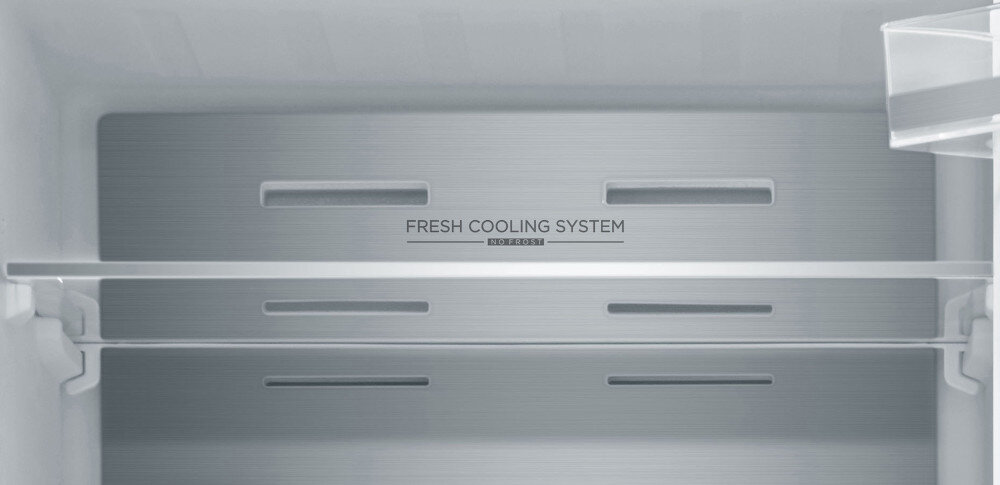 LODÓWKA MIDEA MDRE423FGE01 Metal Cooling metalowa ściana metalowe wykończenia przewodzenie ciepła