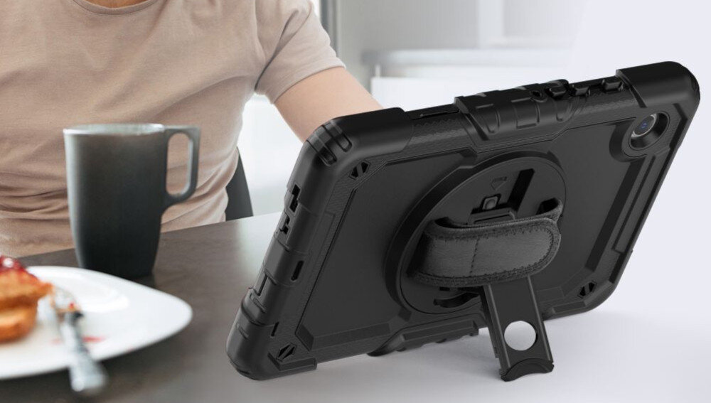 ETUI TECH-PROTECT SOLID360 GALAXY TAB zdjęcie lifestyle tył obudowa blat kubek talerz Kompleksowa ochrona
