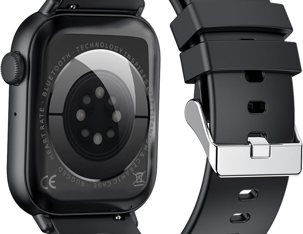 Smartwatch KIANO Watch Active 2 ekran bateria czujniki zdrowie sport pasek ładowanie pojemność rozdzielczość łączność sterowanie krew puls rozmowy smartfon aplikacja