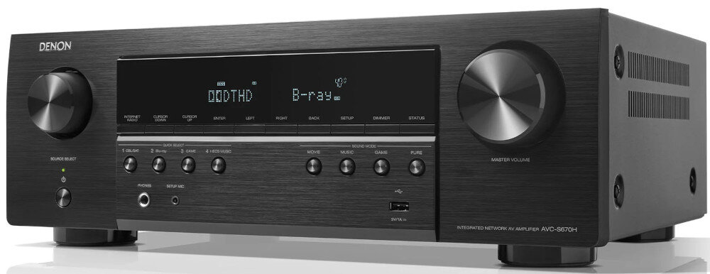 Amplituner DENON AVC-S670H - sterowanie