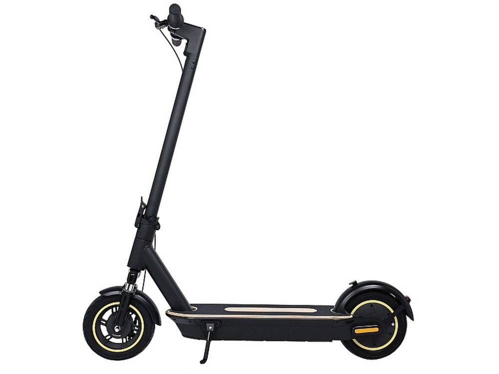 Hulajnoga elektryczna X-Rider M10 Czarny wykorzystanie antykradziezowych narzedzi na przednim widelcu zawieszenia