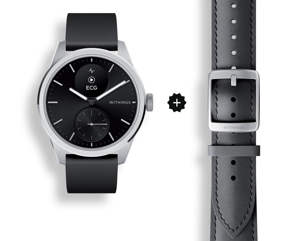 Smartwatch WITHINGS ScanWatch 2 elektrokardiogram serce pomiary