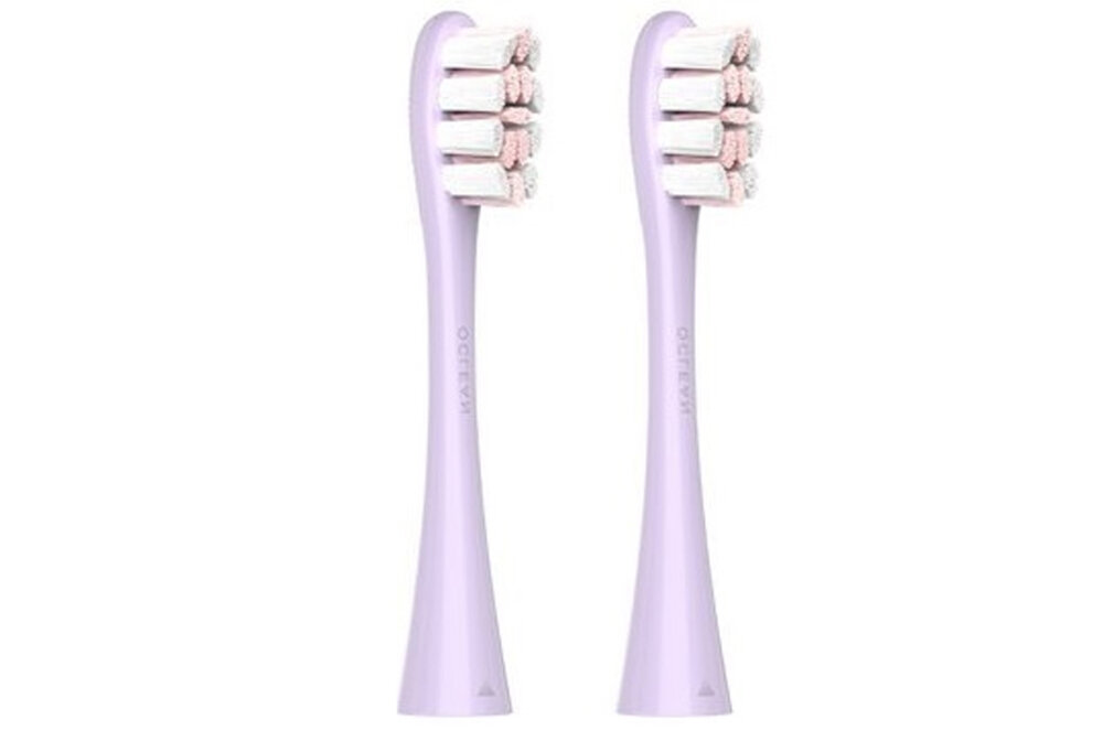 Oryginalna końcówka szczoteczki OCLEAN Professional Clean Fioletowy (2 szt.) Wygodna wymiana zajmuje zaledwie chwilę skuteczność działania