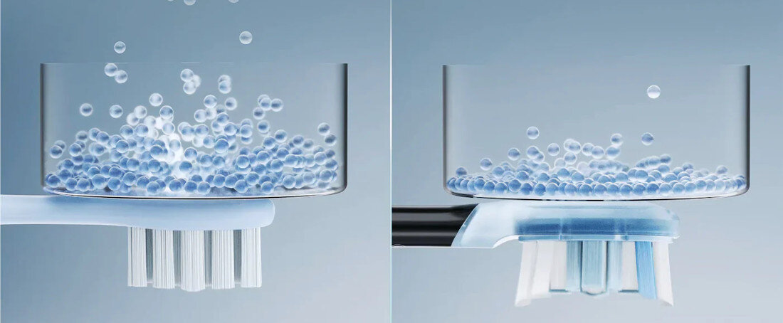 Oryginalna końcówka szczoteczki OCLEAN X Ultra Clean Czarny (2 szt.) (Usuwanie przebarwień) Dbałość o świeży oddech delikatny czyścik do języka  Zalecenia stomatologów wymiana czas ochrona