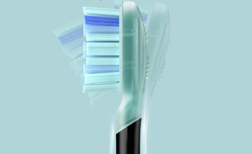 Oryginalna końcówka szczoteczki OCLEAN Ultra Gum Care Czarny (2 szt.) (Delikatne dla dziąseł) wygląd design prezentacja wizualizacja Kompleksowa ochrona jamy ustnej