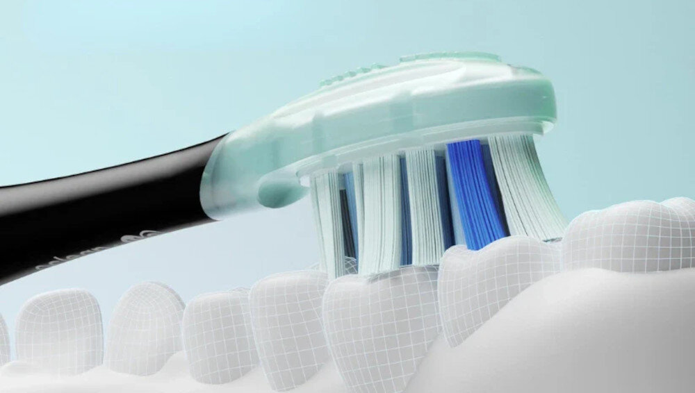 Oryginalna końcówka szczoteczki OCLEAN Ultra Gum Care Czarny (2 szt.) (Delikatne dla dziąseł) Włos DuPont™ wysoka jakość zdrowy i promienny uśmiech  zanieczyszczenia pielęgnacja