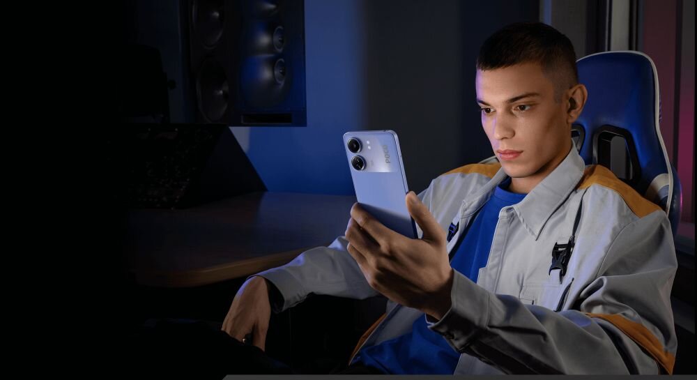 Smartfon XIAOMI Poco C65   ekran bateria aparat procesor ram pamięć pojemność rozdzielczość zdjęcia filmy opis dane cechy blokady system łączność wifi bluetooth obudowa szkło odporność porty muzyka transfer sieć przekątna matryca waga czujniki oled amoled ips