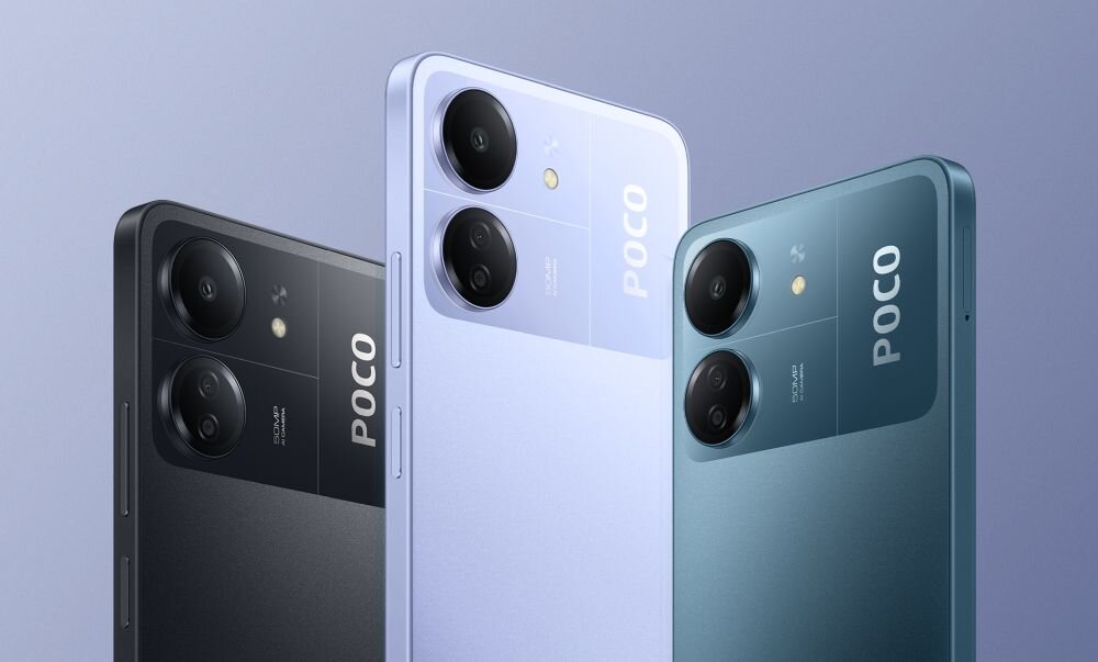 Smartfon XIAOMI Poco C65 ekran bateria aparat procesor ram pamięć pojemność rozdzielczość zdjęcia filmy opis dane cechy blokady system łączność wifi bluetooth obudowa szkło odporność porty muzyka transfer sieć przekątna matryca waga czujniki oled amoled ips