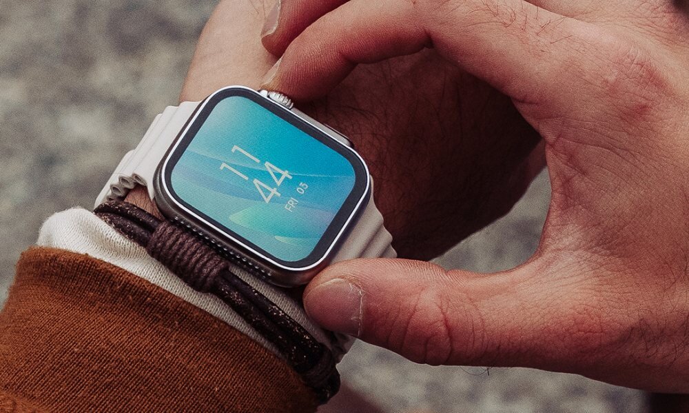 Smartwatch Ecowatch 2 Srebrny ekran bateria czujniki zdrowie sport pasek ładowanie pojemność rozdzielczość łączność sterowanie krew puls rozmowy smartfon aplikacja