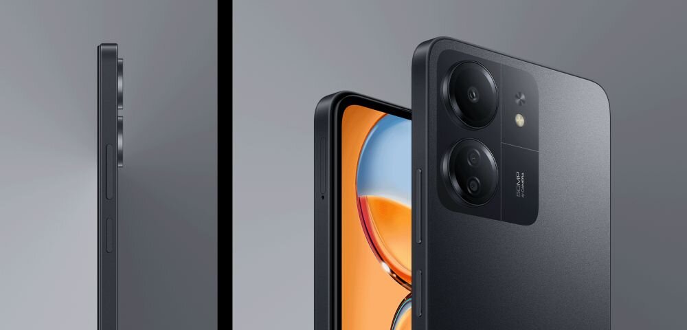 Smartfon XIAOMI Redmi 13C ekran bateria aparat procesor ram pamięć pojemność rozdzielczość zdjęcia filmy opis dane cechy blokady system łączność wifi bluetooth obudowa szkło odporność porty muzyka transfer sieć przekątna matryca waga czujniki oled amoled ips