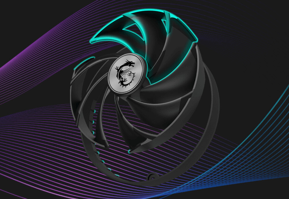 Karta graficzna MSI GeForce RTX 4090 Gaming X Slim 24GB chłodzenie temperatura