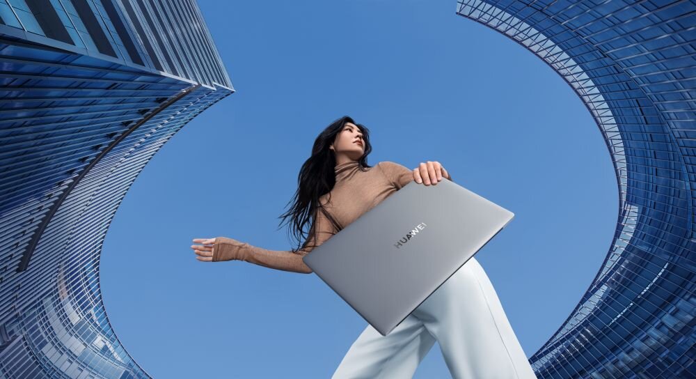 Laptop HUAWEI MateBook D 16 ekran wydajność grafika karta procesor taktowanie pojemność bateria ładowanie pamięć ram rom wyświetlacz rozdzielczość kamerka system klawiatura porty