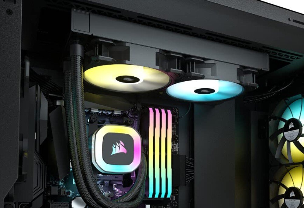 Chłodzenie wodne CORSAIR iCUE H100 RGB przeznaczenie chłodnica kompatybilność podstawa