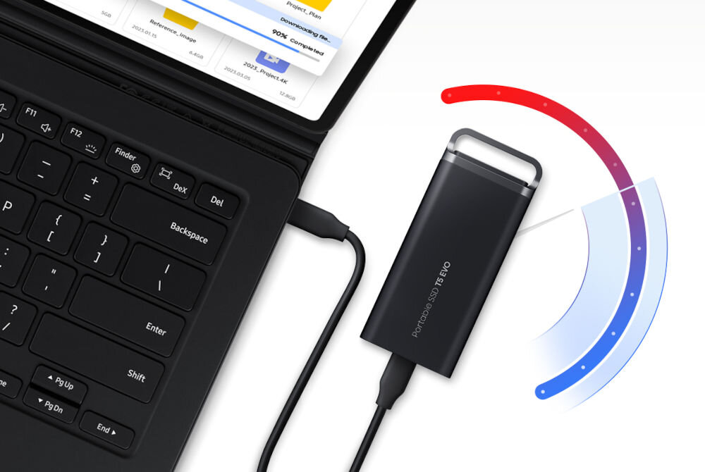 Dysk SAMSUNG T5 Evo 8TB SSD prędkość zapisu odczytu złącze