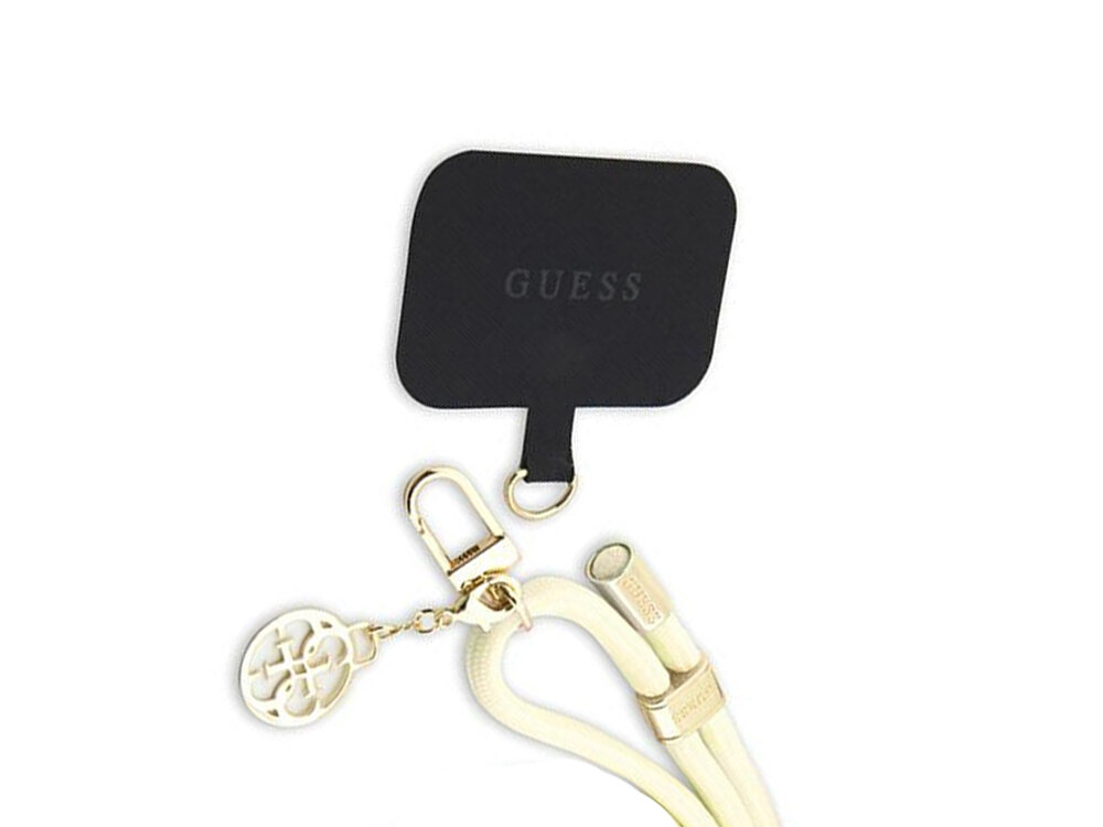 Uniwersalny pasek do telefonu Guess 4G Chain CBDY
            wkładka z zaczepem i zawieszką na białym tle
            pasek pas wkładka zaczep adapter zawieszka telefon smartfon