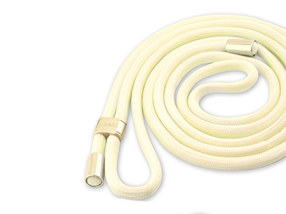 Uniwersalny pasek do telefonu Guess 4G Chain CBDY
            pasek na białym tle
            klamra dziurki uniwersalność dopasowanie regulacja