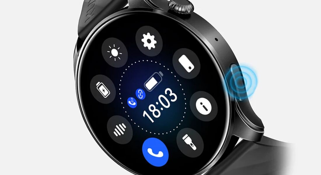 Smartwatch KUMI GW3 Pro ekran bateria czujniki zdrowie sport pasek ładowanie pojemność rozdzielczość łączność sterowanie krew puls rozmowy smartfon aplikacja