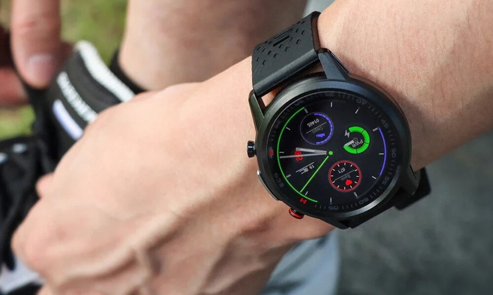 Smartwatch KUMI KU3 Czarny odcytywanie sms powiadomien w mediach spolecznosciowych