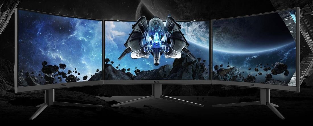 Monitor MSI G24C4 E2 - wąska rama wokół ekranu