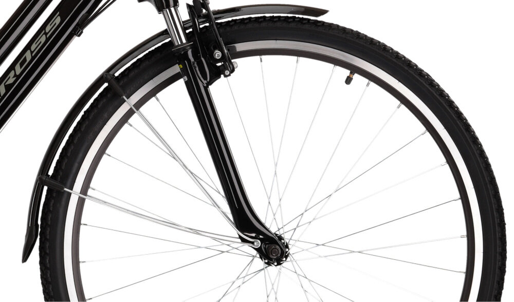 KROSS Trans 1.0 D17 28 cali damski Czarno-szary Rower trekkingowy ...