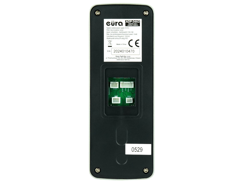 Domofon EURA ADP-34A3 montaz prosty nie wymaga specjalistycznej wiedzy innowacyjny system domofonowy