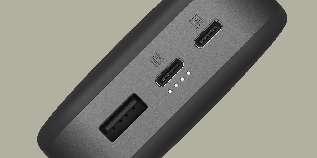 Powerbank FRESH N REBEL PD 20W 24000 mAh  Wskaźnik naładowania