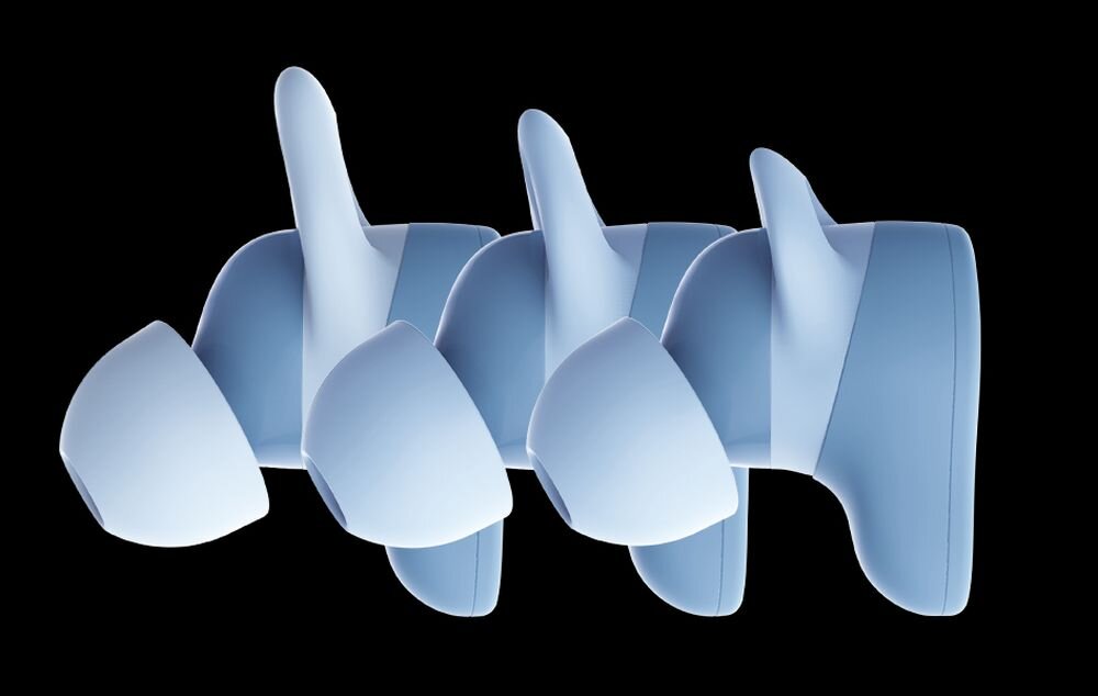 Słuchawki dokanałowe FRESH N REBEL Twins Move  - sluchawki na tle - Idealne dopasowanie, ucho, koncowki, sport