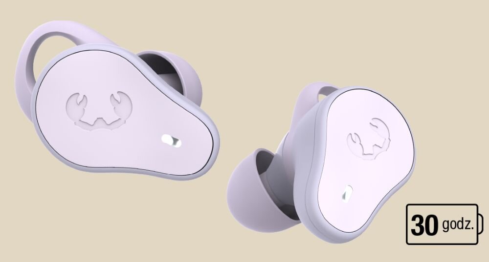 Słuchawki dokanałowe FRESH N REBEL Twins Move  - sluchawki na tle - Przerwa, ladowanie, czas pracy, czas dzialania 