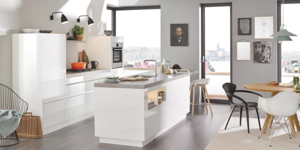 BATERIA KUCHENNA GROHE ACCENT 30423DC0 STAL obrotowa wylewka blokada funkcja obrót