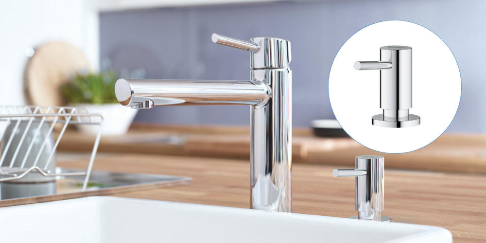 DOZOWNIK DO mydła DO NACZYŃ GROHE COSMOPOLITAN 40535000 kolory wygoda pojemnik pojemność dawkowanie