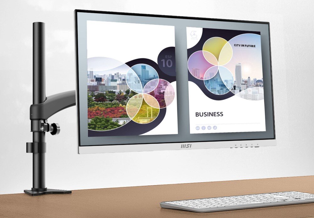 Monitor MSI Modern MD2412PW 23.8 1920x1080px IPS 100Hz 1 ms [MPRT] mocowanie VESA uchwyt montaż zarządzanie kablami