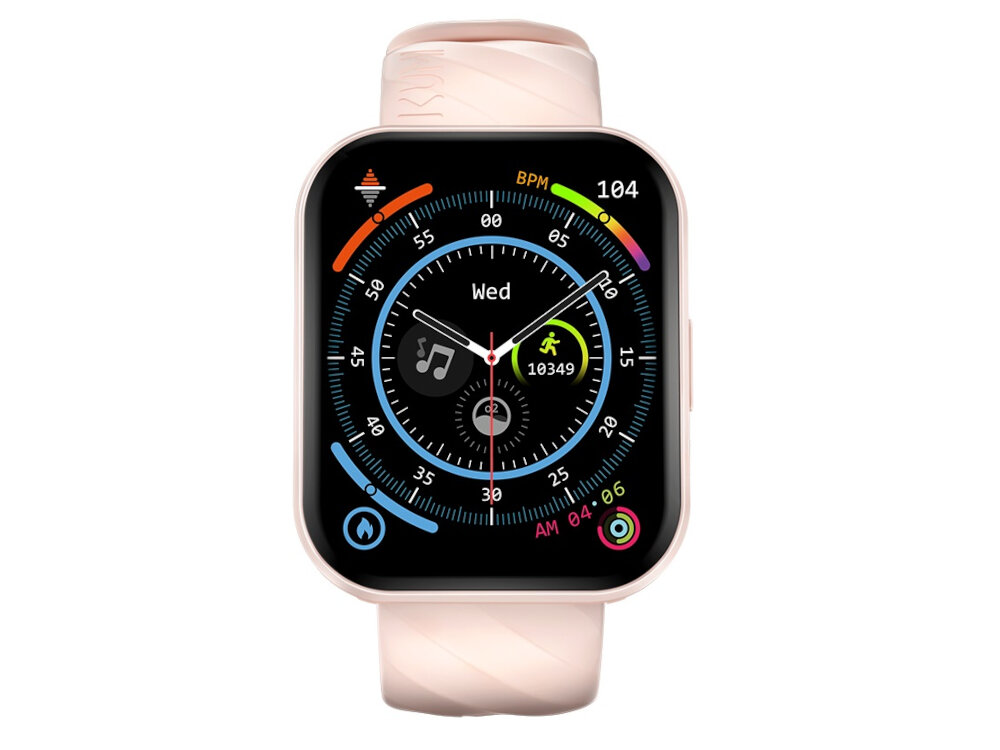 Smartwatch KUMI KU6 Meta Różowy elegancki design funkcjonalny technologie innowacjne odbieranie polaczen placenie za zakupy nadajniki Bluetooth i NFC synchronizacja przesylania danych