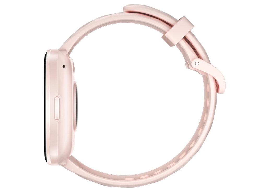 Smartwatch KUMI KU6 Meta Różowy funkcja przypomnienia o nawodnieniu tryb przypominajacy o braku aktywnosci wbudowany pulsoksymetr i pulsometr badanie tetna