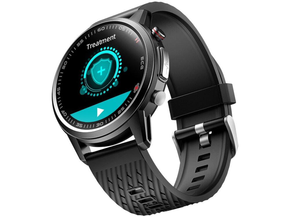 Smartwatch KUMI KU3 Pro Czarny monitoring aktywnosci biegania fitness kolarstwo odpornosc na zachlapanie stopien ochrony IP67