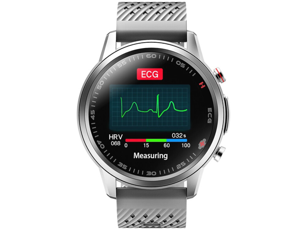 Smartwatch KUMI KU3 Pro Srebrny elegancki design funkcjonalnosc technologiczne innowacje srebrna obudowa nadajnik Bluetooth synchronizacja przesylania danych