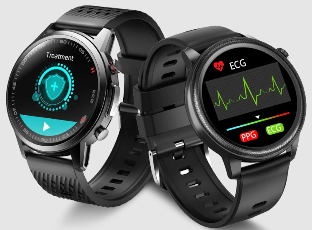 Smartwatch KUMI KU3 Pro Srebrny wyswietlacz kolorowy dotykowy rozmiar 1,3-cala wbudowana pamiec 128 MB