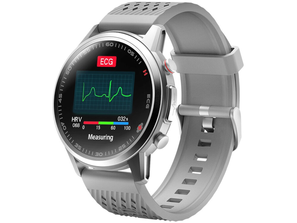 Smartwatch KUMI KU3 Pro Srebrny monitoring aktywnosci biegania fitness kolarstwo odpornosc na zachlapanie stopien ochrony IP67