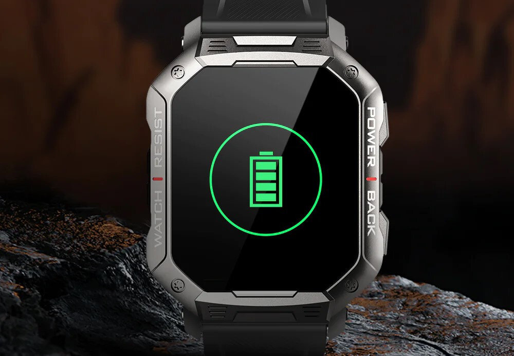 Smartwatch KUMI U3 Pro Miedziany wbudowany akumulator pojemnosc 400 mAh czas dzialania okolo 10 dni kabel USB-A/zlacze magnetyczne czas ladowania okolo 2 godzin