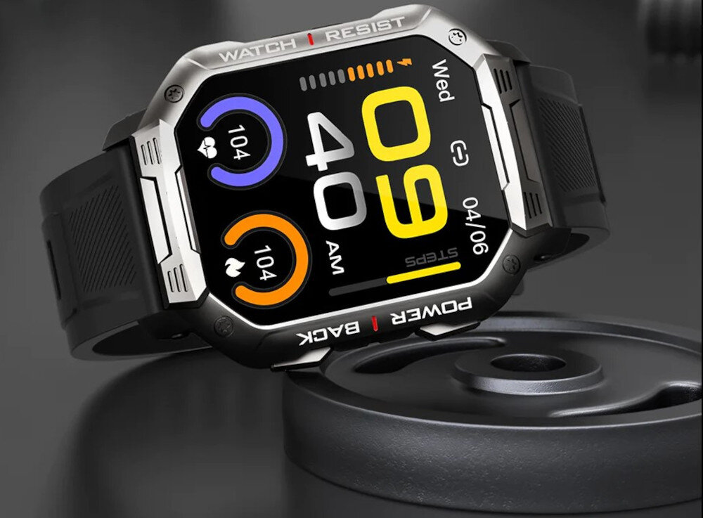 Smartwatch KUMI U3 Pro Miedziany wyswietlacz kolorowy dotykowy HD 1,83-cala wbudowana pamiec 192 KB