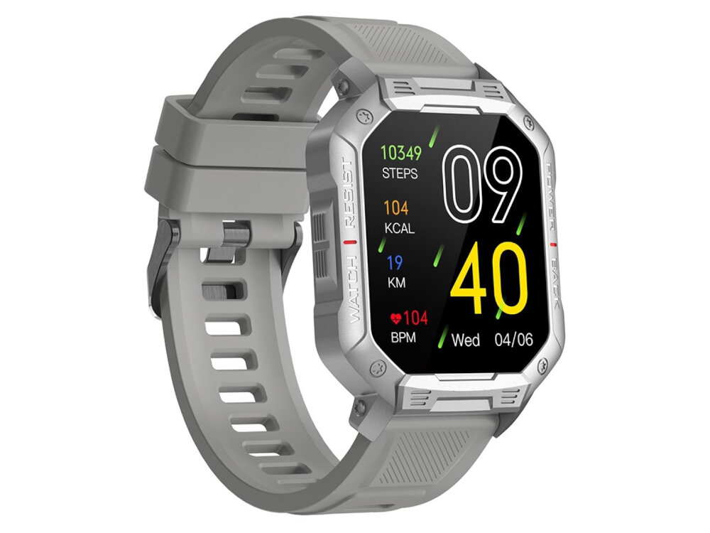 Smartwatch KUMI U3 Pro Srebrny nadajnik NFC zrobienie zakupow zaplacenie rachunkow platnosci Alipay PayPal platnosc elektroniczna za pomoca kodu QR
