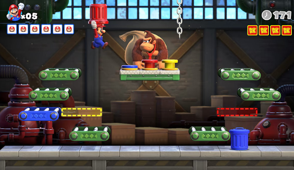 Mario vs. Donkey Kong Gra NINTENDO SWITCH zabawa przygoda łamigłówki platformowa