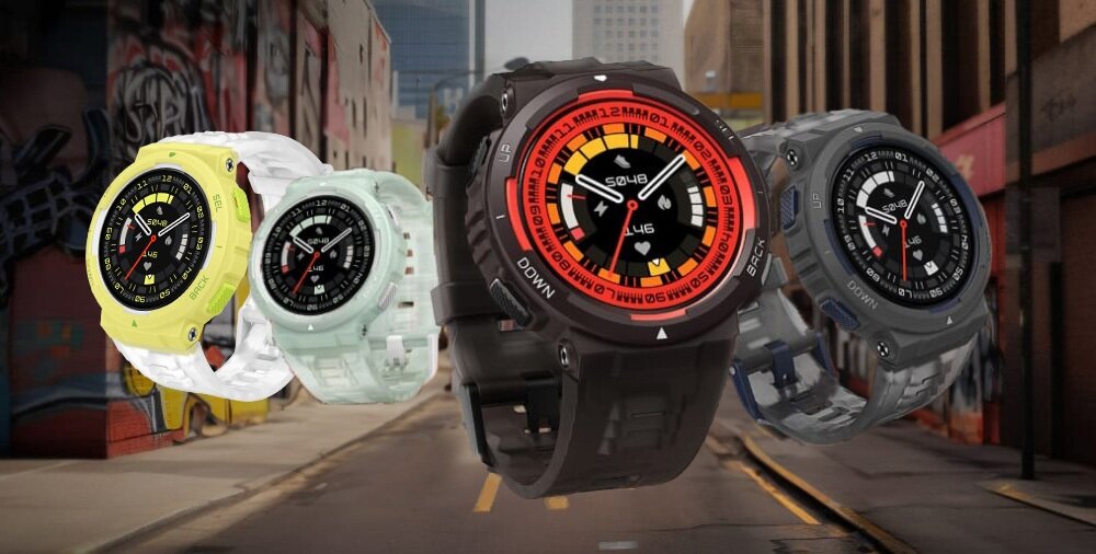 Smartwatch AMAZFIT Active Edge ekran bateria czujniki zdrowie sport pasek ładowanie pojemność rozdzielczość łączność sterowanie krew puls rozmowy smartfon aplikacja