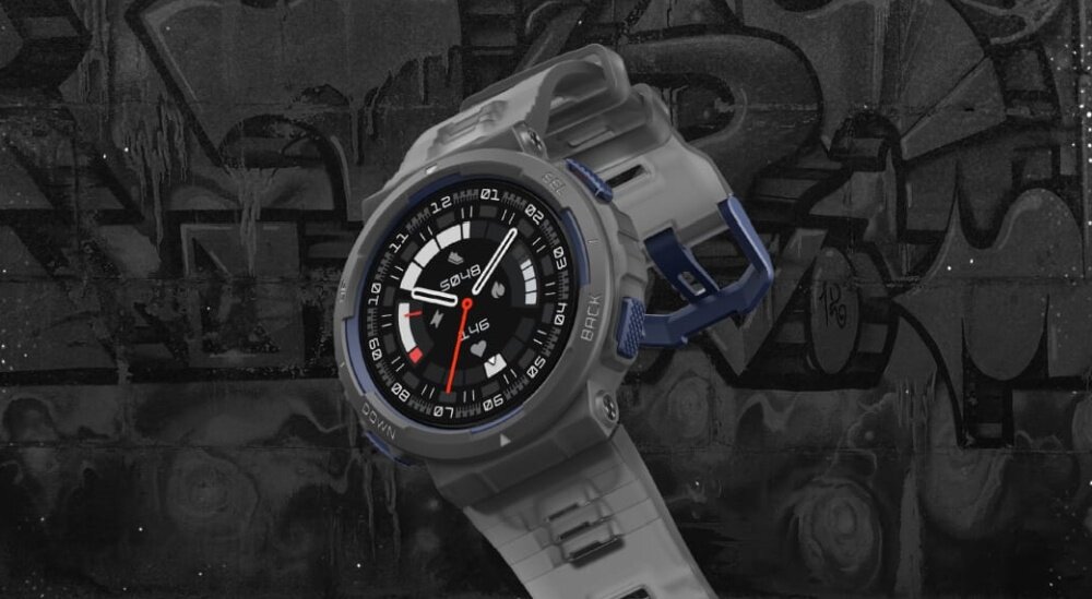 Smartwatch AMAZFIT Active Edge ekran bateria czujniki zdrowie sport pasek ładowanie pojemność rozdzielczość łączność sterowanie krew puls rozmowy smartfon aplikacja