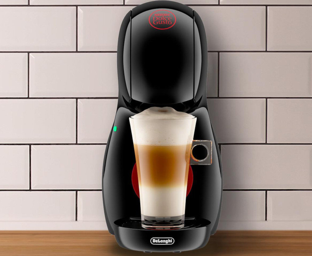 Ekspres DELONGHI Dolce Gusto Piccolo XS Czarny Stylowe wykończenie Czarny kolor kolorystyka minimalistyczna formaestetyczny wygląd