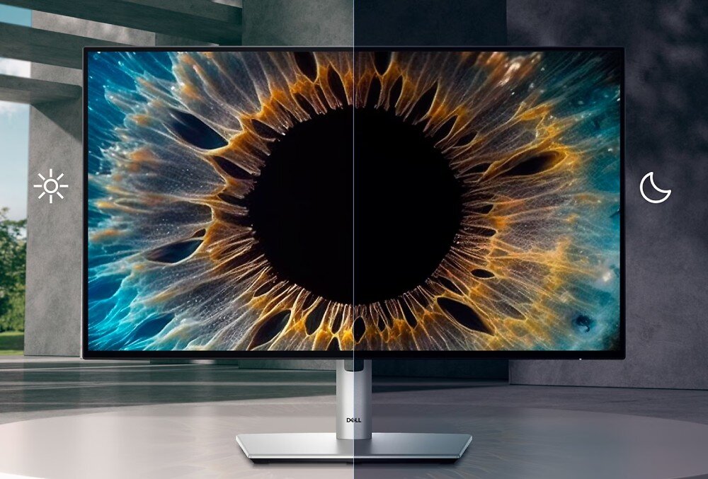 Monitor DELL UltraSharp U2424HE 23.8 1920x1080px IPS 120Hz wzrok ochrona czujnik jasności ComfortView
