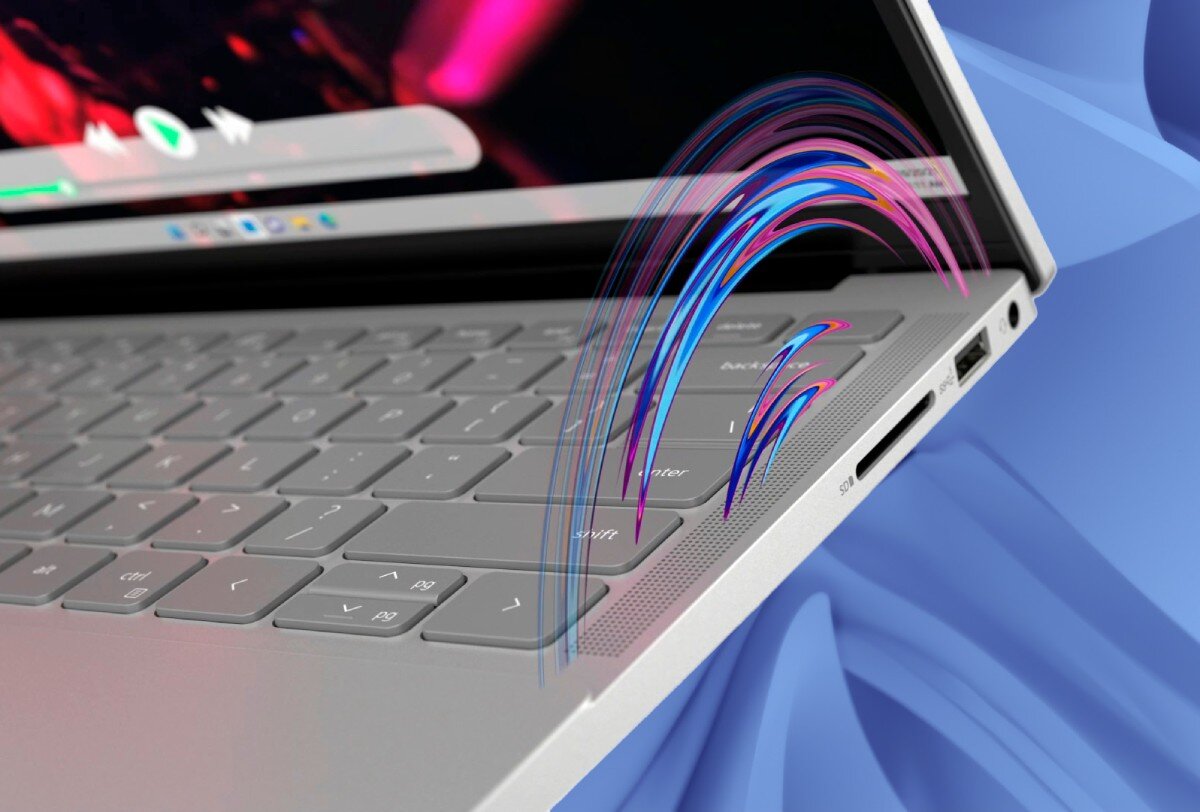 Laptop DELL Inspiron 5430-9898 14 i7-1355U 16GB RAM 512GB SSD Windows 11 Home głośniki dźwięk technologie