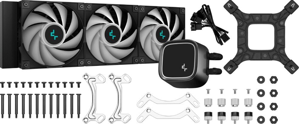 Chłodzenie wodne DEEPCOOL LE720 Czarny zestaw akcesoria