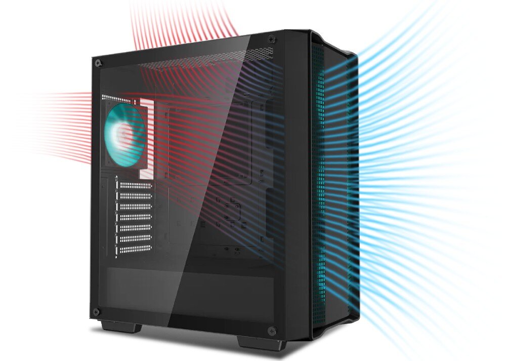 Obudowa DEEPCOOL CC560 V2 Czarny miejsce montaż chłodzenie wodne radiator