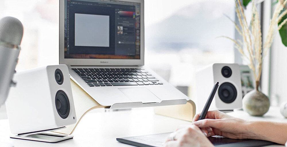 Statyw do głośników MOZOS MSK5 - Ustawienie dźwięku