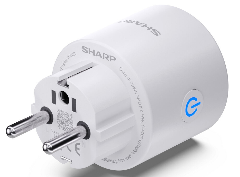 Inteligentne gniazdko SHARP WI-FI PH01EW zdalne zarzadzanie zasilaniem elektryczny w domu biurze aplikacja mobilna technologia Bluetooth Bluetooth